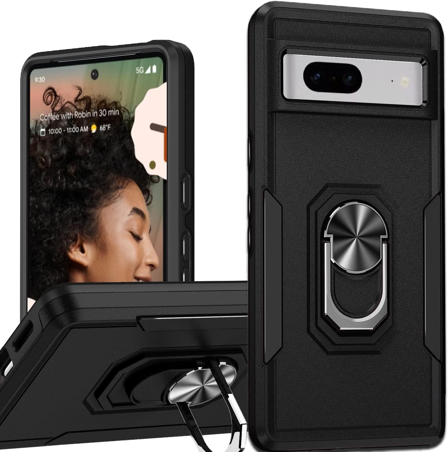 Étui à anneau robuste pour Google Pixel 8A Étui à anneau robuste pour Google Pixel 8A